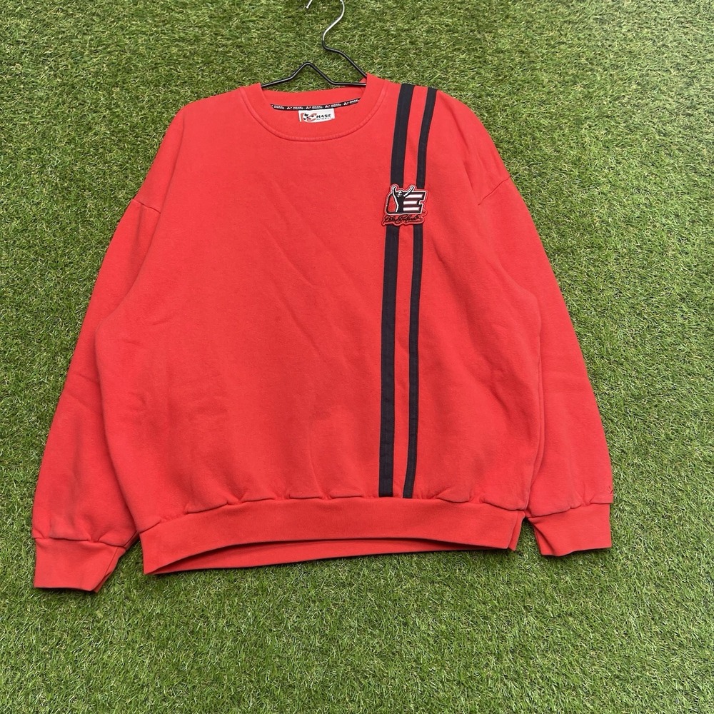 Vintage Dale Earnhardt Sweatshirt Mens Large Red Sweater Nascar Man In Black y2k